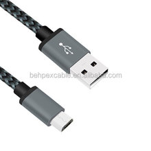 Nylon Braided USB 2.0 A Male to Micro B Charging Cables With Many Colors